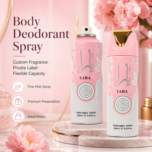 Desodorante <span class=keywords><strong>Antitranspirante</strong></span> de Larga Duración de Lujo al por Mayor, Spray Corporal Perfumado para Mujer, Perfume Árabe Yara, Desodorante en Spray Corporal - Product Image 4