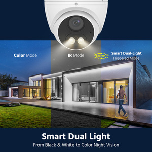Caméra tourelle IP PoE <span class=keywords><strong>ANNKE</strong></span> UP002 8MP 4K AI et Smart Dual Light avec audio bidirectionnel, capteur CMOS, grand angle, vision nocturne, extérieure, compatible MicroSD - Product Image 3