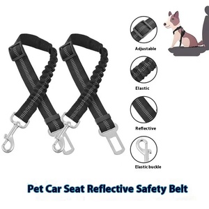 Ceinture de sécurité en nylon pour voiture, réglable pour chien, chat, animaux de compagnie, remorquage de véhicule, ceinture de sécurité réfléchissante - Product Image 4