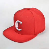 Gorras Clásicas de Seis Paneles Ajustables con Cierre a Presión, Bordado Rojo Personalizado, Transpirables, Impermeables, Unisex, Gorras de Béisbol con Diseño Animal