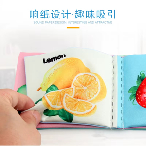 หนังสือผ้าสำหรับเด็กเล็ก จูมอน คัสตอม บุ๊คส์ ของเล่นเสริมพัฒนาการ หนังสือภาพผลไม้ สัตว์ ตัวเลข อาหาร สำหรับเด็กวัยเตาะแตะ JBK-1 - Product Image 6