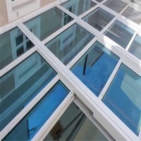 Panneaux de toit en verre stratifiés, 2 pièces, spirale virtuel en verre d'aluminium, toit artificiel, fenêtre, toit en verre trempé
