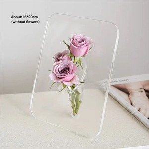 Lọ hoa bướm acrylic Art Deco trong suốt, trang trí nhà hiện đại, trang trí phòng khách phòng ngủ, chống thấm nước, kích thước lớn - Product Image 6