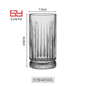 Whisky Glaswerk Leverancier Geribbeld Ontwerp Custom Logo Machine Ambachtelijke Groothandel Kristal Whisky Glazen Beker - Product Image 6