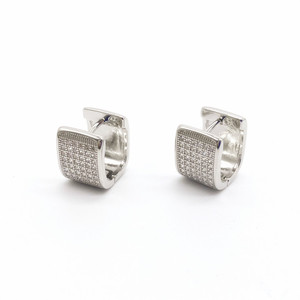 <b>Cuff</b> <b>Earrings</b> Geometric Square Gold Micro Insert Zircon Inlay Party Fashion Jewelry - Product Image 5