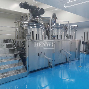Henwi 200-5000 lít dán làm Máy trộn chân không chất nhũ hóa homogenizer kem nền mỹ phẩm dầu khí Jelly Máy làm - Product Image 5