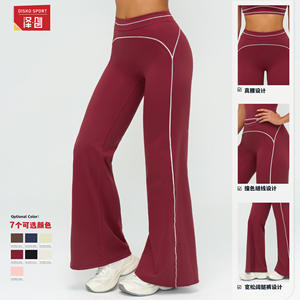 Pantalones Anchos Deportivos para Mujer Disko Sport, Cintura Alta, Nailon y Elastano, Elásticos, Casuales, para Fitness al Aire Libre - Product Image 5