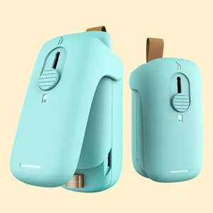 1pc, Mini Bag Sealer, 2 In 1 Heat Sealer With Cutter, Chip Bag