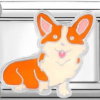 Nouveau module de chien italien bricolage à la mode Bracelet élastique en acier inoxydable bijoux cadeaux article
