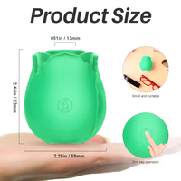 Großhandel Mini Rose Klitoris saugen Vibrator für Frauen weiblich leuchtende Rose Sexspielzeug USB-Netzteil Hot Selling Glow Dark Rose