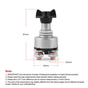 12-24V Rotary Battery <b>Switch</b> SSB106 Leak-Proof <b>Auto</b> <b>Switch</b> for Car Modification - Product Image 5