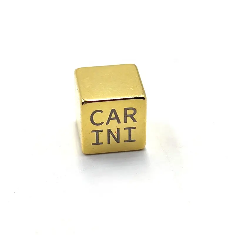 Engine automobiles used cube neodymium magnet with gold coating