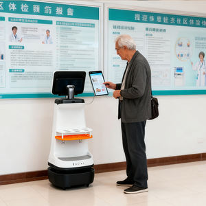 Robot Intelligente per Display Pubblicitari High-Tech, Guida AI Umanoide per Servizio Reception, Controllo App, Ricarica Automatica, VSLAM - Product Image 3