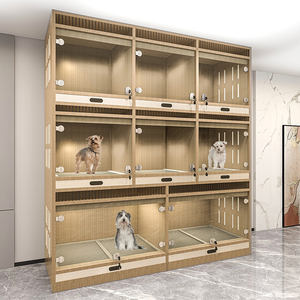 Ucuz çin fabrika satış ahşap köpek daire özelleştirilmiş ticari köpek yatılı kullanım yığını kutusu köpekler yetiştiriciliği için gösteriliyor - Product Image 1