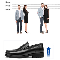 Mocassins pour hommes en cuir de vachette, rehaussants de 6 cm, pour affaires, loisirs et mariage, prix usine de gros