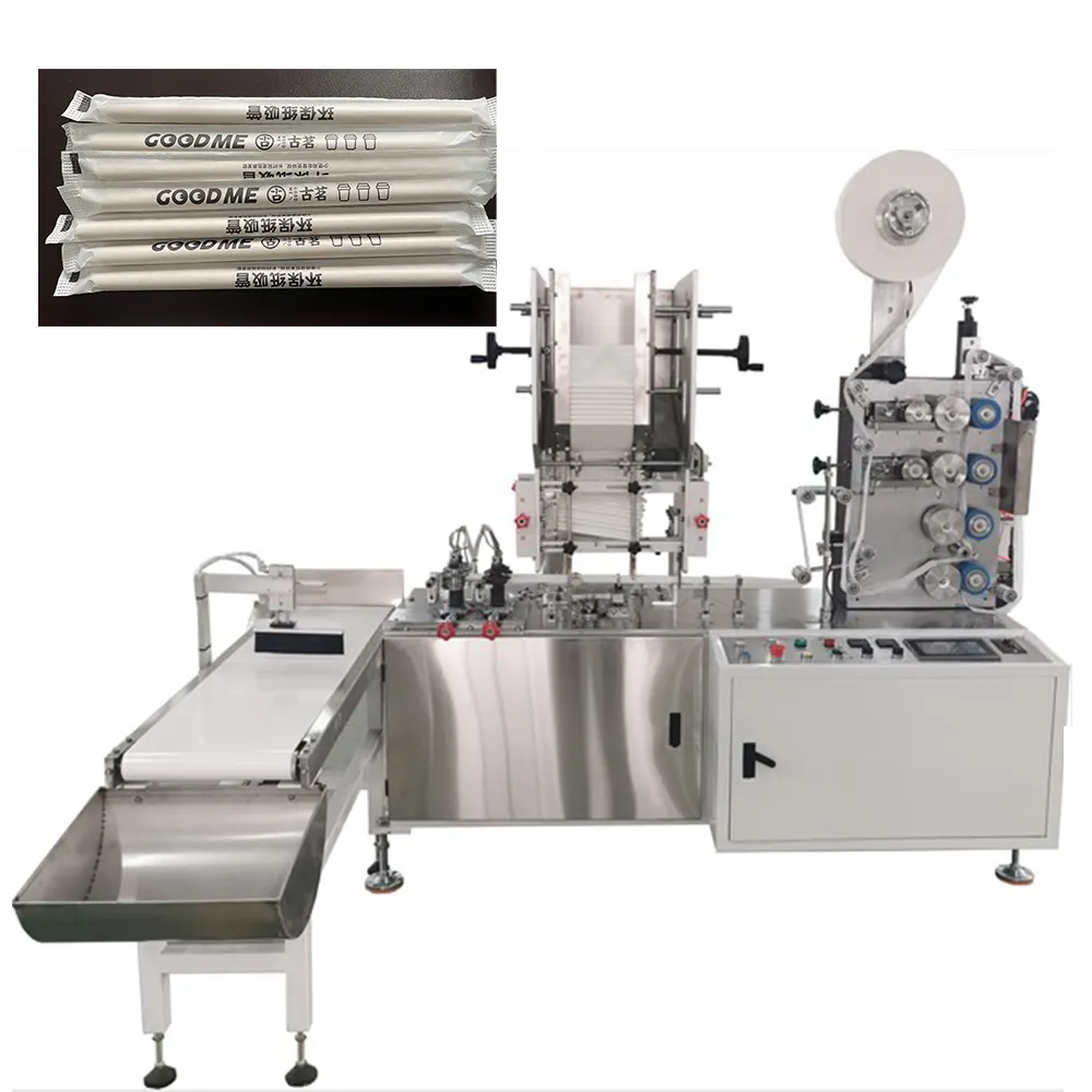 Dört servo kağıt hasır tek paketleme makinesi Max 700 adet/dak içme pipet paketleme makinesi üreticisi
