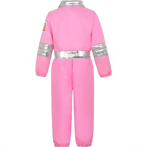 New Children Space Suit Carnival Embroidered Astronaut Costume Full Set Hat Gloves Holiday Performance Outfit Polyester - Product Image 4