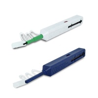 Mallette à outils à fibre optique FTTH avec sonde d'inspection à fibre optique 400X FVM100 One Click Cleaner Pen Fiber Optic Cleaner Cassette