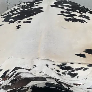 Non-slip Floor Mat Stair Carpet Bedroom Rug Genuine Cow Hide Fur Natural Black and White Novelty Girl Juta Animal Prints 2pcs
