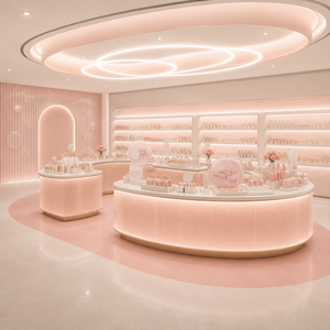 Meubles sur mesure pour magasin de beauté, vitrine de présentation de cosmétiques, solution de design d'intérieur pour boutique de maquillage - Product Image 3