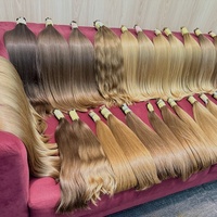 Vente en gros d'usine : Cheveux humains vierges couleur naturelle en vrac, 100% non traités, extensions de cheveux humains pour femmes