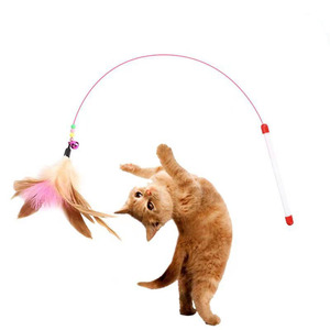 Gran oferta, precio al por mayor, juguetes de gato de plumas de repuesto interactivos para <span class=keywords><strong>gatos</strong></span> de interior - Product Image 1