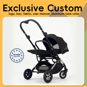 Passeggino di Alta Qualità con Telaio in Lega di Alluminio 3 in 1, 4 Ruote, Capacità di Carico 20KG, Nuovo Stile con Ruote Grandi e Leggero - Product Image 1