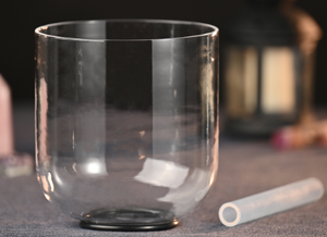 <span class=keywords><strong>Creuset</strong></span> en quartz coloré transparent de <span class=keywords><strong>6</strong></span> à 12 pouces Bol d'ode en cristal pour la méditation musicale Thérapie sonore Yoga Comprend un anneau de bâton - Product Image 3