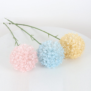 Bola de porquillo artificial Jessie, flor de plástico de alta simulación con tallo único para decoración de bodas, arreglo floral. - Product Image 3
