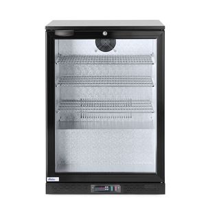 Réfrigérateur Arktic 105L noir à porte simple, pour bar arrière, 220-240V/120W, 600x530x865mm, équipement de cuisine commerciale - Product Image 1