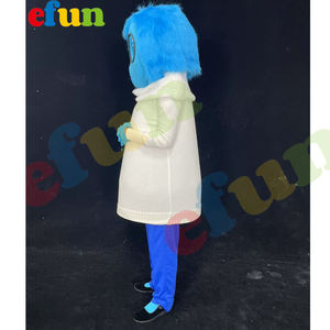 Efun quantité minimale de commande 1 PC personnalisé Fury Evil Angry Gloomy Anxiety Emoticon Sad Mascot Costume adulte Cartoon Inside Out Costume à vendre - Product Image 5