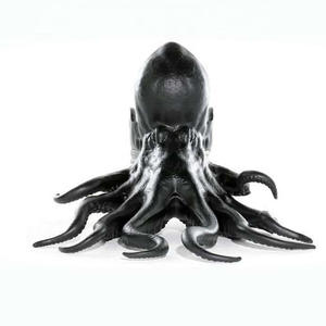 เก้าอี้ทรงปลาหมึกไฟเบอร์กลาสทันสมัย ML08 หุ้มหนังสีดำ สำหรับห้องนั่งเล่น วิลล่า อพาร์ทเมนท์ ห้องรับประทานอาหาร โรงแรม โซฟาต้อนรับ รูปทรงประติมากรรม - Product Image 1