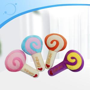Plush Sounding Toy Dessert Cartoon Bite-Resistant Pet Dog Chew Toys Bb Whistle Lifelike Cotton Cats Dogs Durable Cute Tpr Nylon