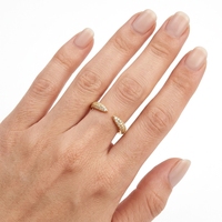 Bagues de fiançailles et de mariage pour femmes Kirin Luxury en argent sterling 925 plaqué or 14 carats avec pavé de diamants Moissanite OEM ODM