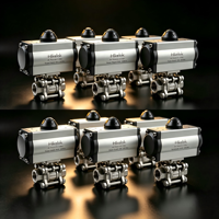 Vannes à boisseau sphérique pneumatiques Hikelok 1000 WOG en acier inoxydable 316 NPT DN25 pour la fabrication électronique