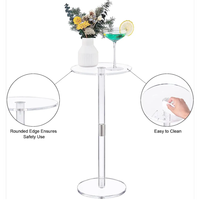 Table basse moderne de luxe convertible en acrylique transparent, design minimaliste, couleur personnalisable pour petits espaces, meubles de salon