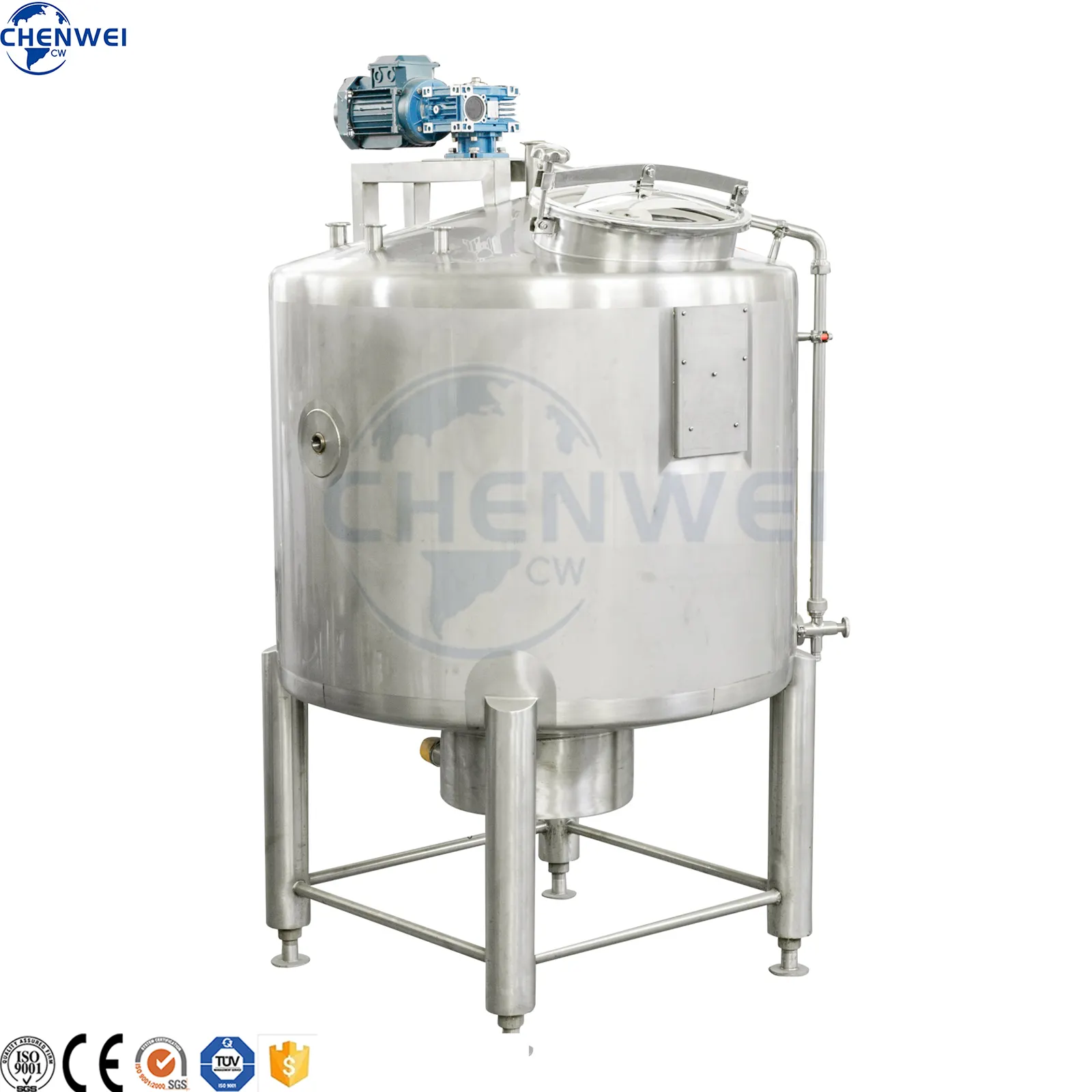 Nhà Máy Giá Thép Không Gỉ 304 Lưu Trữ Tank 600L Sữa Sữa Lưu Trữ Tank