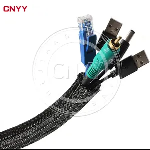 CNYY Cable Protection Sleeve Braided Wrap Sleeve Perfect for Cable Organizer Spiral Wrapping PET 500 Meters Expendable Accepted