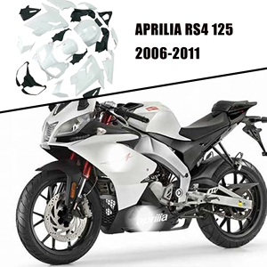 Personnalisation sur mesure - <span class=keywords><strong>Prix</strong></span> usine - Kit de carénage ABS blanc non peint pour Aprilia RS4 125 2006-2011 - <span class=keywords><strong>Carrosserie</strong></span> injectée - Product Image 4