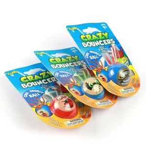 Différents jouets en plastique magiques sautants personnalisés de rebond élevé de boule pour des enfants