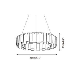 Marble Chandelier Round 45cm 60cm 80cm 100cm <b>Led</b> <b>Light</b> Copper Body Gold Modern Minimalist Living Room Dining Room Bedroom Study - Product Image 5