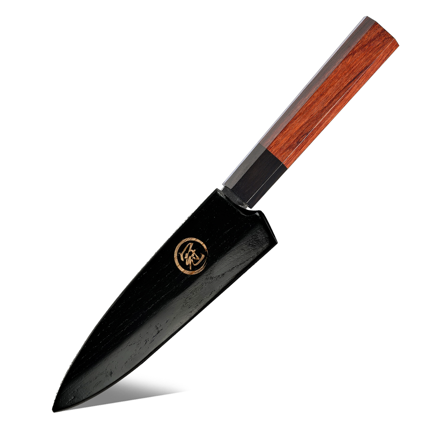 Coltello multiuso in legno da 5,5'' con fodero