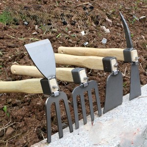 Attrezzi da Giardinaggio: Piccola Zappa <span class=keywords><strong>per</strong></span> Diserbo, Piantumazione di Fiori e Ortaggi Interamente in Acciaio, Piccola Zappa Domestica <span class=keywords><strong>per</strong></span> Fiori - Product Image 3