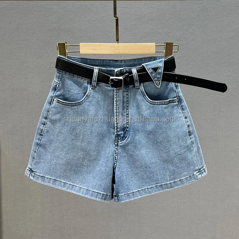 2022 women plus size jeans denim pants ladies jeans high waist fringe tassel denim short for women Jean Shorts