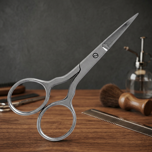 ASAP Customized 4" Stainless Steel Manicure <b>Scissors</b> Beauty Nail Art Tools Straight Sharp Blade Right-Handed Eyebrow <b>Scissors</b> - Product Image 5
