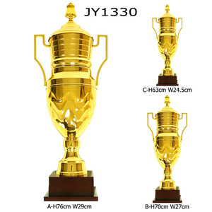 JY-1330 Grande Metal Prêmio Troféu com Base de Madeira Maciça 76cm (30 Polegadas) 70cm 63cm Piso Troféu para Eventos Corporativos/Esportes - Product Image 1