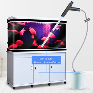 Akvaryum çakıl temizleyici elektrikli otomatik çıkarılabilir vakum su değiştirici kum yosun temizleyici filtre değiştirici - Product Image 1