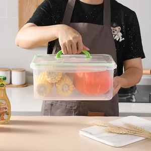 रसोई Airtight खाद्य भंडारण कंटेनर स्पष्ट प्लास्टिक खाद्य भंडारण डिब्बे पारदर्शी फ्रिज आयोजक खाद्य कंटेनर सेट
