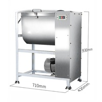 Mezcladora de Masa Comercial Automática de Acero Inoxidable con Motor, Tecnología Espiral Portátil para Mezclar Harina y Carne, Nueva