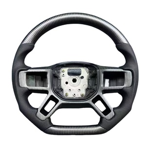 Volant sport personnalisé en fibre de carbone forgée et cuir pour Land <span class=keywords><strong>Rover</strong></span> Discovery 5 Defender 36 Spline 2020 <span class=keywords><strong>2021</strong></span> 2022 2023 2024 - Product Image 4